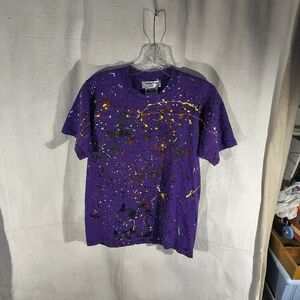 Unisex Small Purple T Shirt With Unique Street Wear Art Timothy Designs